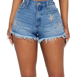 New Fashion Casual Women's Denim Shorts Summer Wear High Quality Breathable Quick Dry Waterproof Denim Pockets