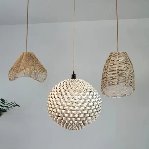 Wholesale Handcrafted Bamboo Pendant Light Lampshade Wall Lamp LED Light Source Traditional Modern Indoor Home Decor Vietnam