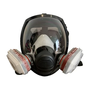 Full Face Gas Mask Spray Paint Chemical Dustproof Fireproof Pesticide Formaldehyde Breathing Mask