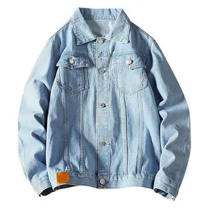 Wholesale High Quality Casual Men's Denim Suits Men Slim Fit Denim Set Plus Size Black Denim Jacket for Men