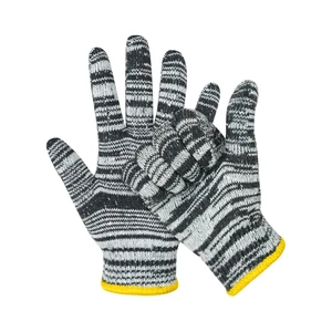 Wholesale Wear-Resistant Cotton Safety Gloves Anti-Slip Labor Protection