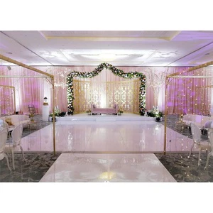 Portable White Wedding Venue Wooden White Dance Floors Event Dance Floor