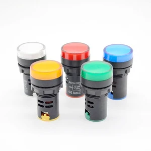 New High Brightness Power Working LED Indicator Light for Plastic Equipment AC/DC 12V 24V 220V 380V