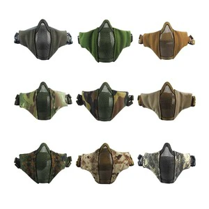 Tactical Half Face Mask, Adjustable CS Wargame Protective Masks