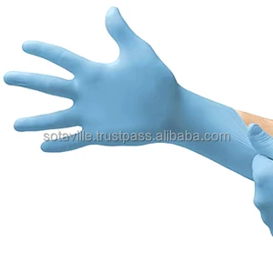 Ansell Microflex 93-143 Disposable Nitrile Safety Gloves Anti-Impact Waterproof Anti-Slip Blue From Vietnam Distributor
