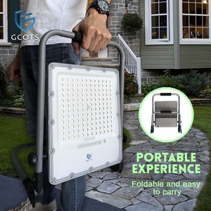 GCOTS Outdoor 8W 12W Portable Handheld LED Work Light Rechargeable Flood Lamp For Outdoor, Garden, And Camping Use