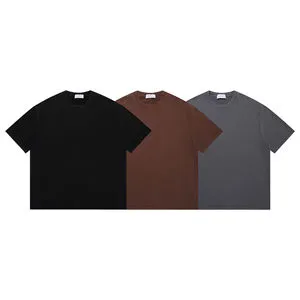 Vintage Washed Cotton Mens T Shirt Loose Fit Short Sleeve Casual Tee