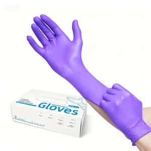 Guantes De Nitrilo En455 En374 Manufacturer Black Pvc Single Use Examination Blue Medical Disposable Powder Free Nitrile Gloves