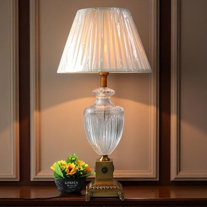 Decorative glass table lamp for interior lighting design