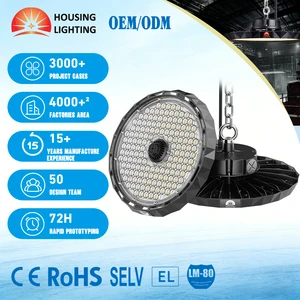 5 Years Warranty 160lm/w 180lm/w Anti Glare Led High Bay Light 200 Watt AC100-277V 0-10v Dimmable IP65 For Workshop