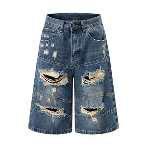 Relaxed Street Mens Denim Shorts Suitable For Modern Casual Looks