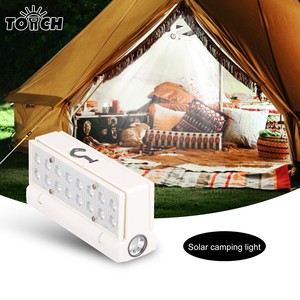 Multifunctional Solar Powerd Outdoor ABS Waterproof LED Camping Light LED Magnetic Flashlight Tent Garden Light