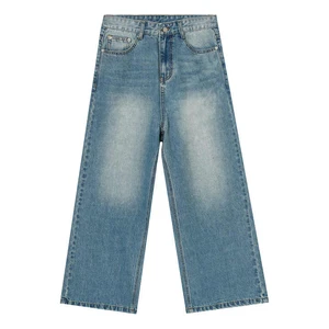 Rugged style plus size men jeans loose fit denim pants workwear inspired big size casual trousers wholesale bulk jeans for men
