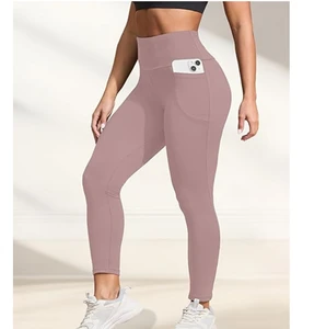 Buttery Soft Leggings with Pockets, High Waisted Tummy Control No See Through Workout Yoga Pants for Women