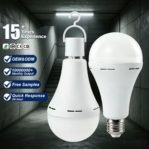 Outdoor Camping Emergency LED Bulb 7W 9W 12W 15W 85-265V E27 B22 Touch Control 1200mAh Battery Emergency Light Rechargeable
