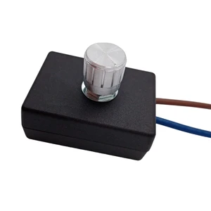 WK-2300I UL Listed Triac Rotary Dimmer Switch Built-in for Standard Wall Panel Light Dimming Control