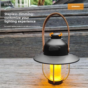 Rechargeable LED Camping Lantern Portable Outdoor Mini Hanging Tent Light USB Charging Night Atmosphere Lamp