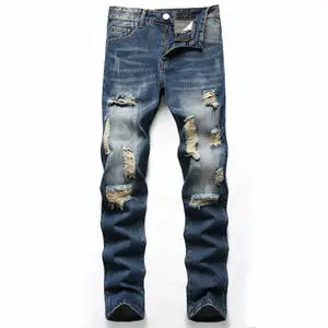 Plus Size Jeans Male Pants Work Wear Men's Jeans High Quality Men's Fashion Casual Straight Jeans Pants Custom Men's Fit