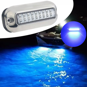 Above and Under Water IP68 Waterproof Steel Dock Light for Boat Pool