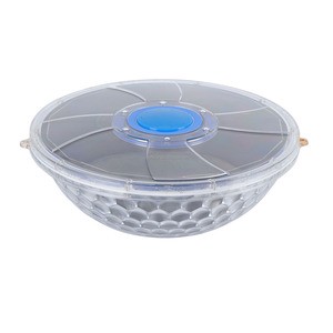 Floating Pool Fountain with Underwater Lights Rechargeable Battery Powered Water Fountain Pump LED Plastic for Outdoor 60 90 7V
