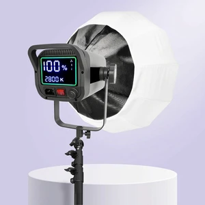 New 300W Portable LED Video Light 2800-6800K Continuous Dimmable Bowens Mount Studio Lighting Photography Video YouTube TikTok