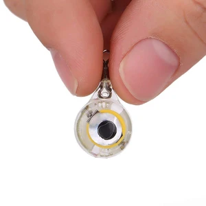 Fisheye Mini Underwater Fish Lure Light LED Button Battery Lure Bait Light Night Fishing Set Luminous Light Plastic IP67 OEM 80