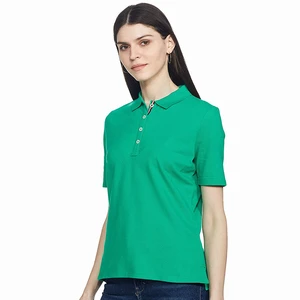 Unique Plus Size Women's Casual for Shirts 100% Cotton Short Sleeve Golf Sport Wear Comfortable Breathable Soft with Front Logo