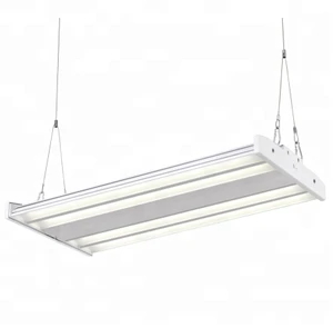 100W 150W 200W 240W 320W LED High Bay 130LM/W Emergency Linear High Bay Lighting 1-10V Dimmable Linear LED High Bay Light
