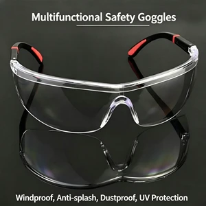 Adjustable Telescopic-Leg Safety Goggles Anti-Scratch PC Lens Labor Protection Gear for Laboratory Workshop Eye Protection