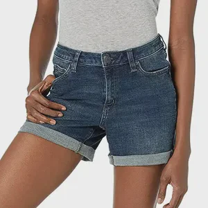 Vintage Cowgirls Jeans Shorts Women Summer Casual Skinny Stretchy Washed Embroidery Distressed Denim Shorts