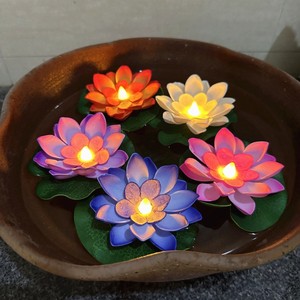 10cm LED Floating Induction Warm White Waterproof Battery Operated Foam Material Night Light Pool Decoration Cross Border Light