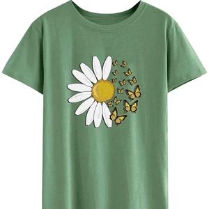 Women's Plus Size Eco-Friendly Cotton T-Shirt-Wholesale Oversized Short Sleeve with Custom Logo Quick Dry Custom Colors Designs