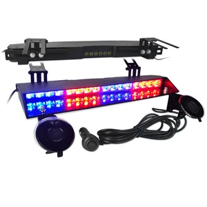 Car LED One-to-Two Emergency Warning Suction-Mount Flashing Light Sun Visor Windshield Strobe 12v-24v 32W H145 18G945096