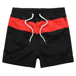 Custom Men's Casual Swim Trunks 100% Cotton Eco-Friendly Breathable High Quality Swimwear with Custom Logo
