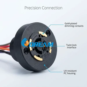 DREAM NEMA 7 Pin 0-10V Dimming Receptacle Photocontrol Socket Twist Lock Outdoor Street Light LED Controller