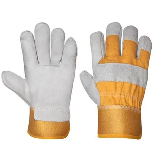 Finger Protection Leather Safety Gloves Best Selling Breathable Low Price Safety Gloves High Quality