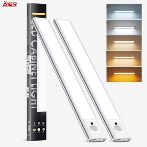 Motion Sensor LED Strip Lights Dimmable Super Bright USB Rechargeable Wireless Stick on Night Light for Stairs Steps, Closet