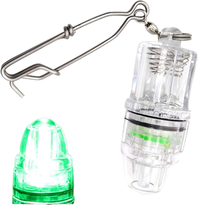 Deep Drop 2100ft LED Light with Clip Underwater Fish Attracting Squid Bait Plastic IP67 Rated Super Bright Fishing Light
