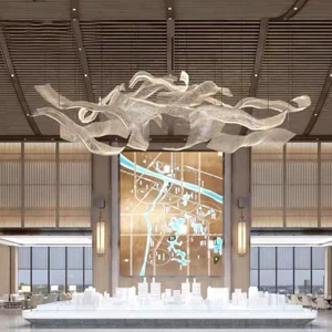 Hotel Teahouse Villa Crystal Lighting Engineering Sales Department Chandelier