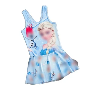 Factory Wholesale Girl Princess Skirt Swim Sets Girls' Cute Cartoon Swimsuits Girl's One Piece Comfortable Swimsuit
