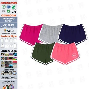 High Quality Oem Multiple Colors Glitter Athletic Sports Women Fitness Gym Run Yoga Bottoms Plus Size Women's Shorts