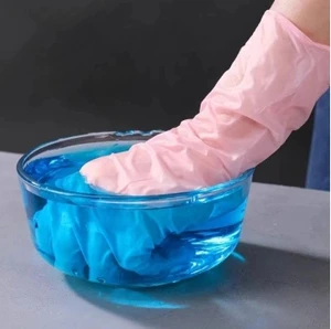 Pink Disposable Nitrile Gloves