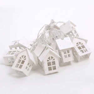 White House LED String Lights Fairy Light Holiday Decoration Lighting for Christmas Shop Window Display Gifts Packing Decor