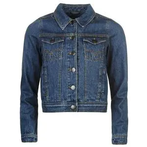 Ladies Winter Breathable Single Button Canvas Denim Jeans Jacket