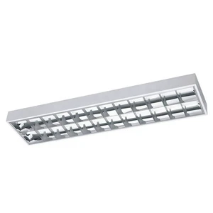 Free Samples Indoor Grille LED Lamp 300mmx1200mm 2x18W T8 Iron Reflector Light Brackets 2-Year Warranty