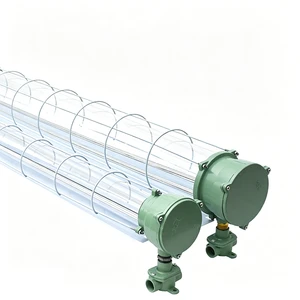 Waterproof Explosion Proof Lamp 60cm 120cm 9w 18w 24w 6500k with Reflector Alu Single Double Explosionproof Triproof Light Alu
