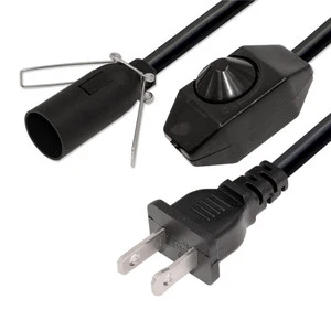 Power with Lamp Socket with Switch Salt Bulb Holder and Dimmer Outdoor Lamp Cord