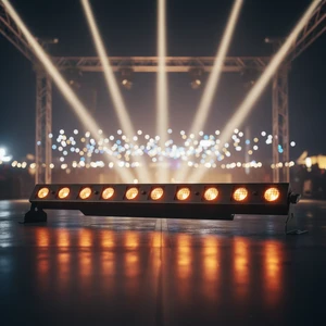Professional 420W Halogen Stage Light 10x50W GU10 DMX Auto Sound 4100K Neutral White Aluminum Alloy IP20 AC 85-265V Concerts