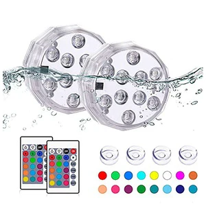 IP68 Waterproof LED Swimming Pool Light RGB LED Colorful Underwater Lighting Pond LED Submersible Lights for Wedding Party
