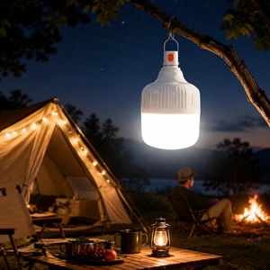 Portable Emergency Light Bulb Energy Saving Emergency Lamp 10W 20W 30W 40W 50W Usb Charging Light Outdoor LED Emergency Light